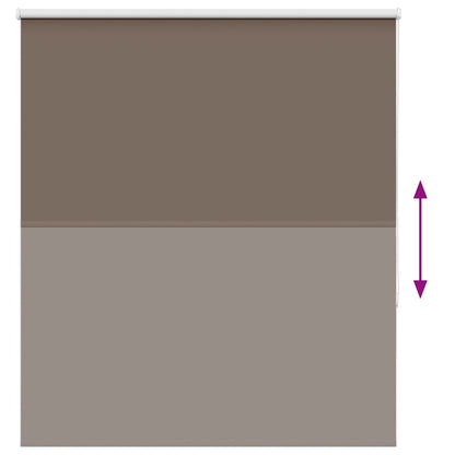Verdunkelungsrollo Kaffeebraun 125x150 cm Stoffbreite 121,6 cm