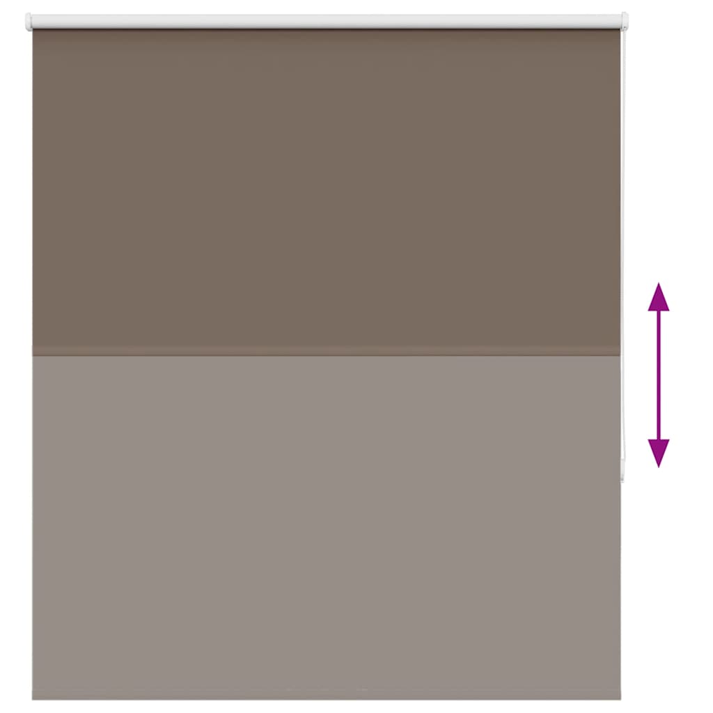 Verdunkelungsrollo Kaffeebraun 130x150 cm Stoffbreite 126,6 cm