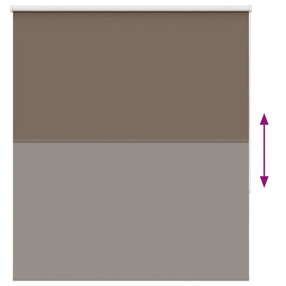Verdunkelungsrollo Kaffeebraun 140x150 cm Stoffbreite 136,6 cm