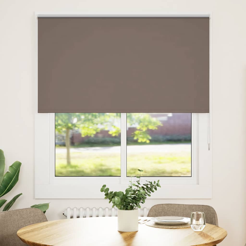 Verdunkelungsrollo Kaffeebraun 140x150 cm Stoffbreite 136,6 cm