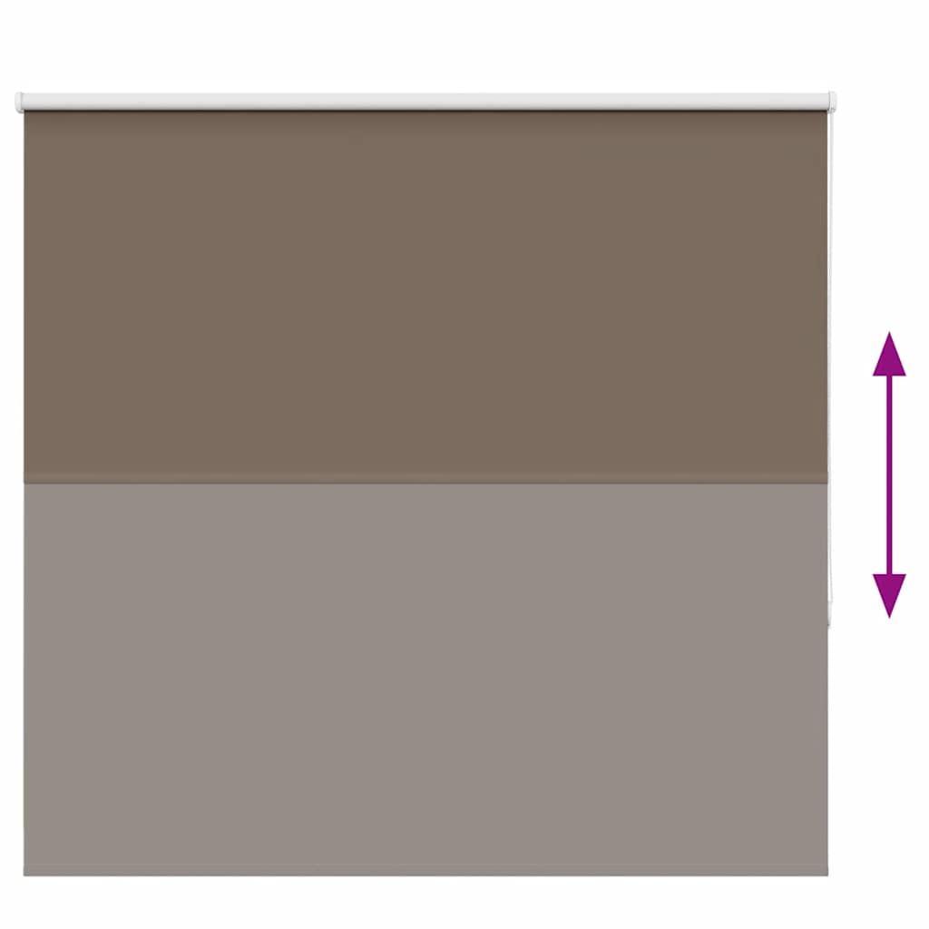 Verdunkelungsrollo Kaffeebraun 150x150 cm Stoffbreite 146,6 cm