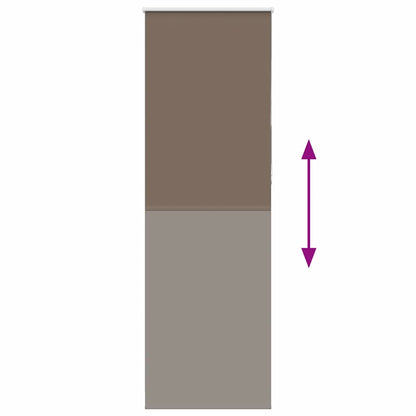 Verdunkelungsrollo Kaffeebraun 80x230 cm Stoffbreite 75,7 cm