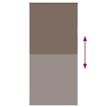 Verdunkelungsrollo Kaffeebraun 100x230 cm Stoffbreite 95,7cm