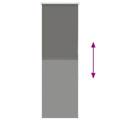 Verdunkelungsrollo Grau 60x130 cm Stoffbreite 55,7 cm Polyester