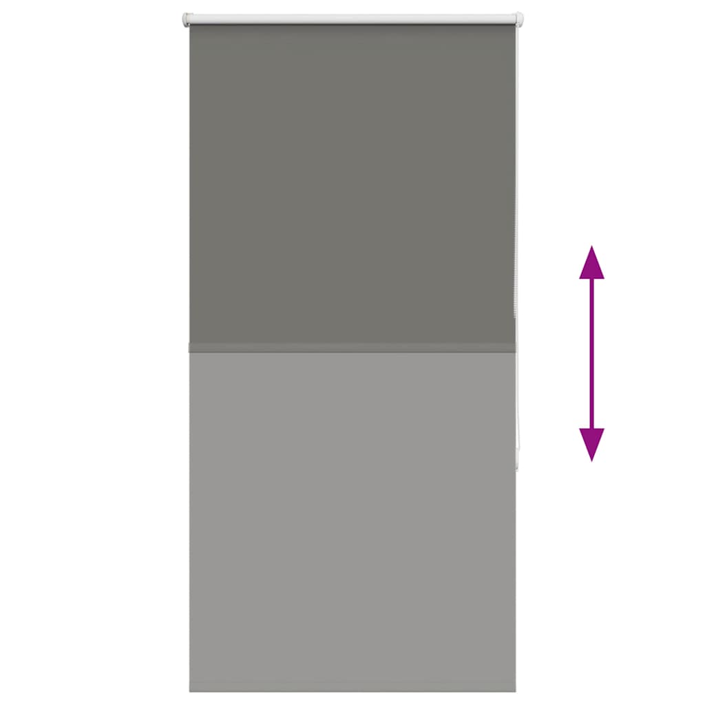 Verdunkelungsrollo Grau 65x130 cm Stoffbreite 60,7 cm Polyester