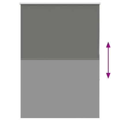 Verdunkelungsrollo Grau 90x130 cm Stoffbreite 85,7 cm Polyester