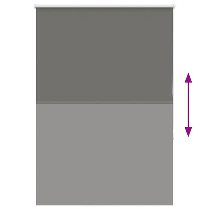 Verdunkelungsrollo Grau 95x130 cm Stoffbreite 90,7 cm Polyester
