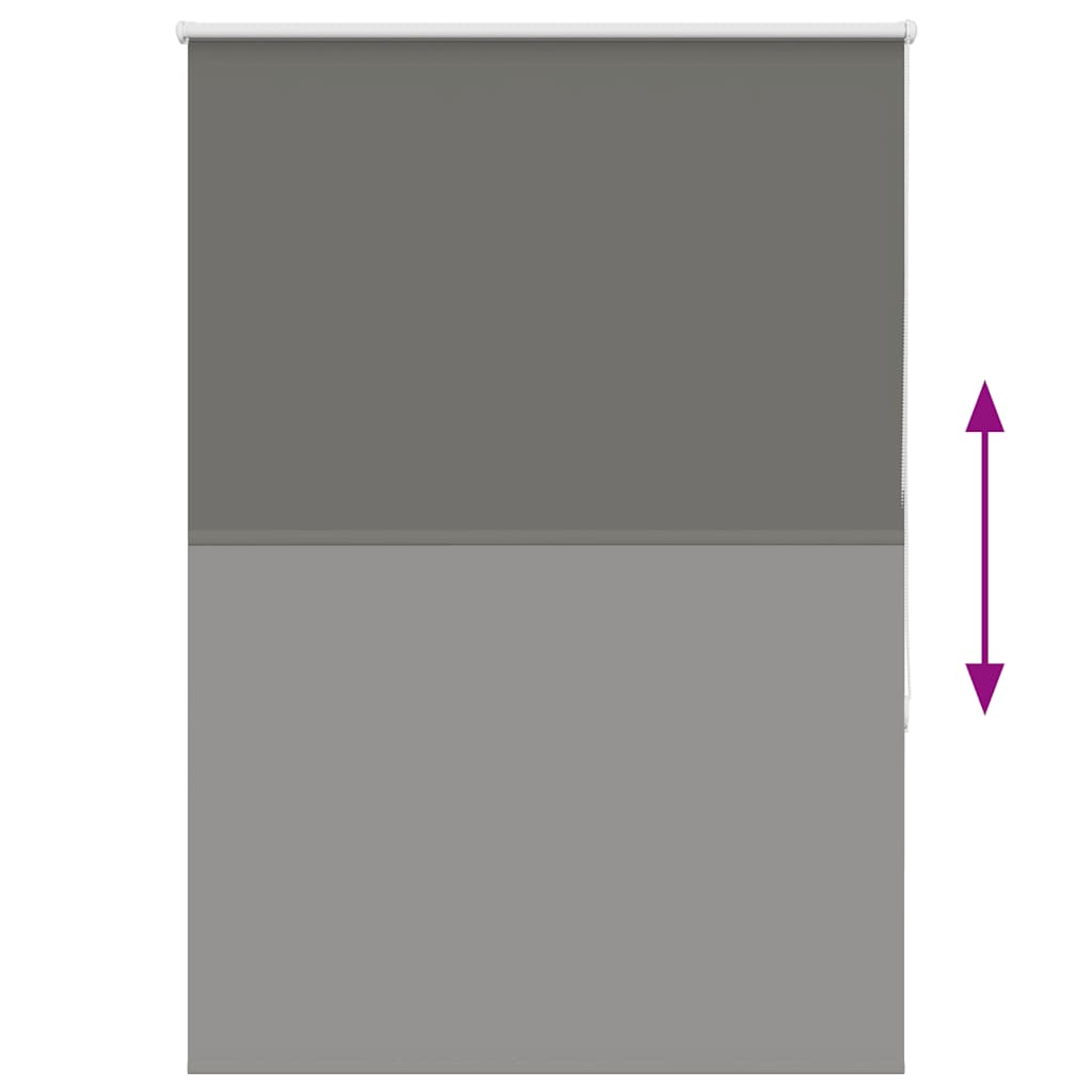 Verdunkelungsrollo Grau 110x130cm Stoffbreite 105,7cm Polyester