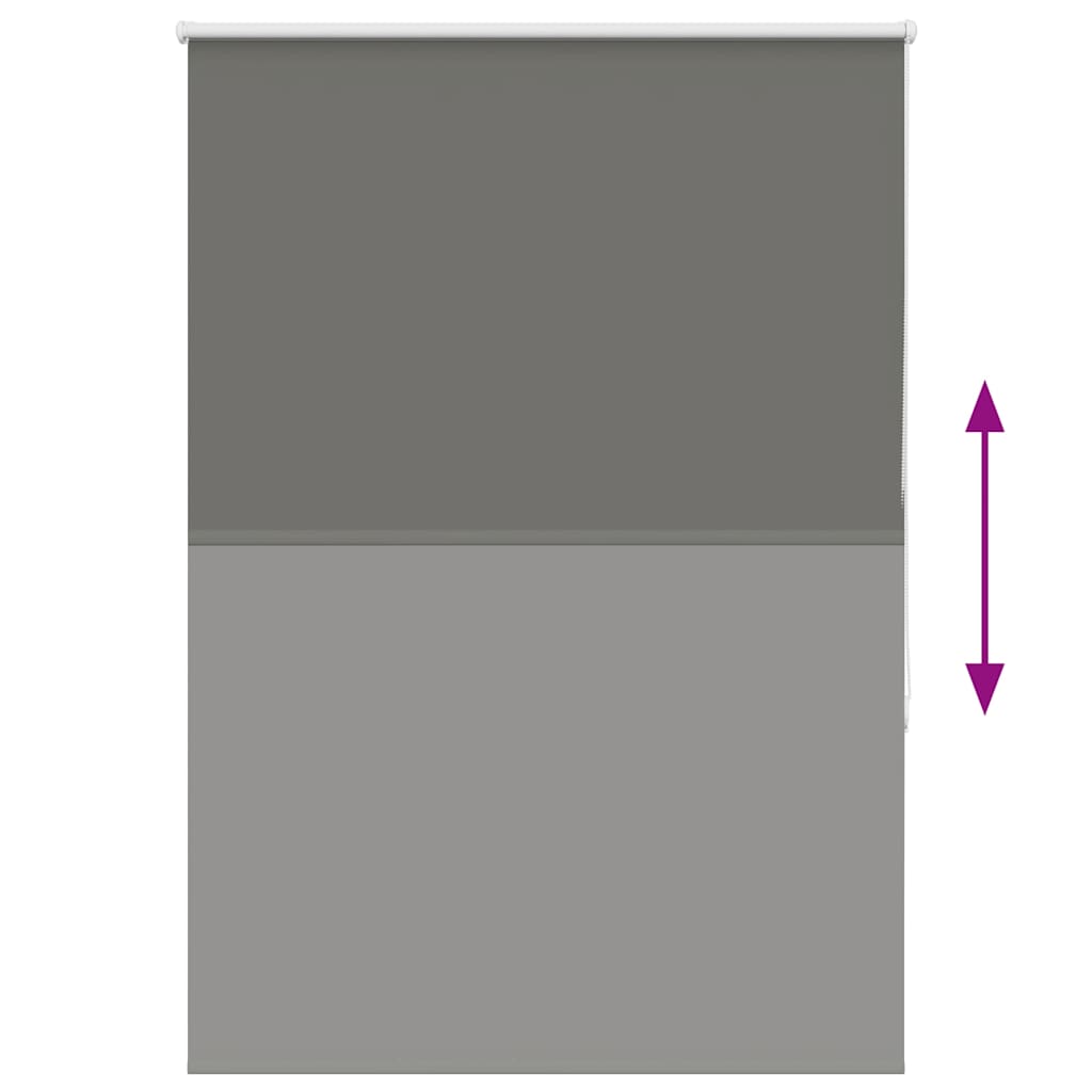 Verdunkelungsrollo Grau 115x130cm Stoffbreite 110,7cm Polyester