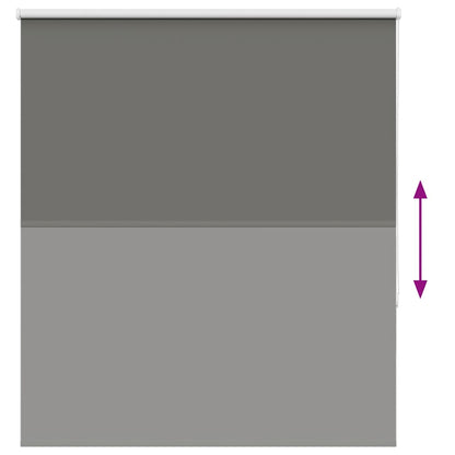 Verdunkelungsrollo Grau 125x130cm Stoffbreite 121,6cm Polyester