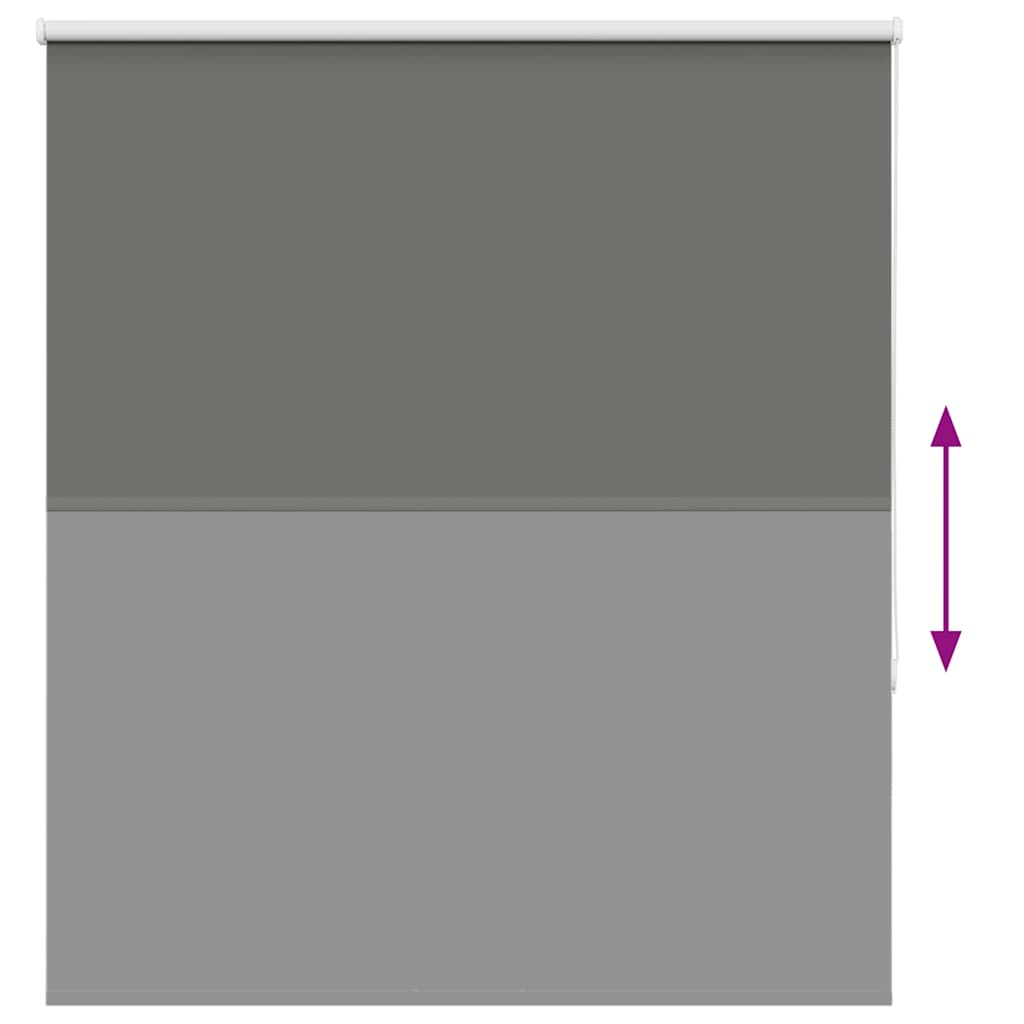 Verdunkelungsrollo Grau 130x130cm Stoffbreite 126,6cm Polyester