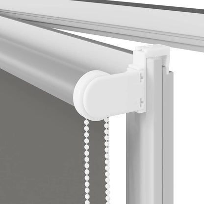 Verdunkelungsrollo Grau 135x130cm Stoffbreite 131,6cm Polyester