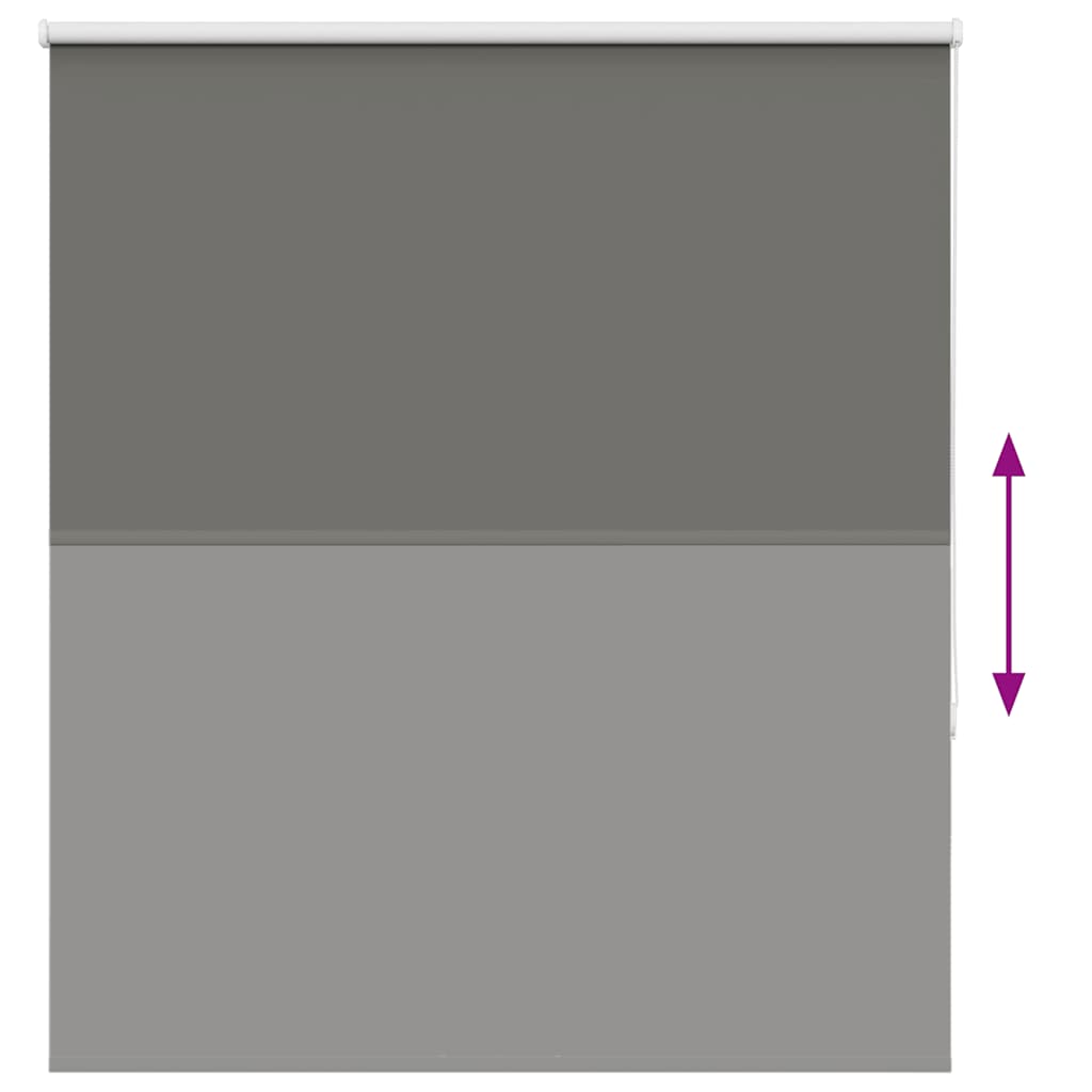 Verdunkelungsrollo Grau 135x130cm Stoffbreite 131,6cm Polyester