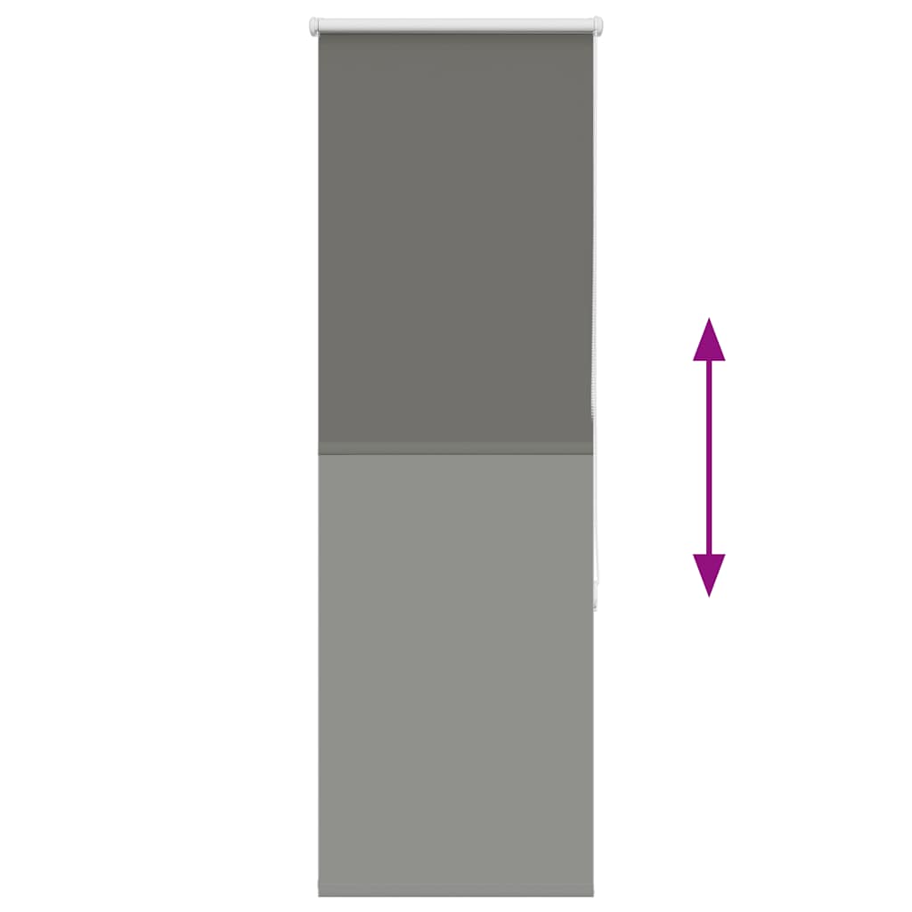 Verdunkelungsrollo Grau 55x150 cm Stoffbreite 50,7 cm Polyester