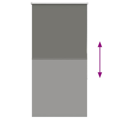 Verdunkelungsrollo Grau 65x150 cm Stoffbreite 60,7 cm Polyester