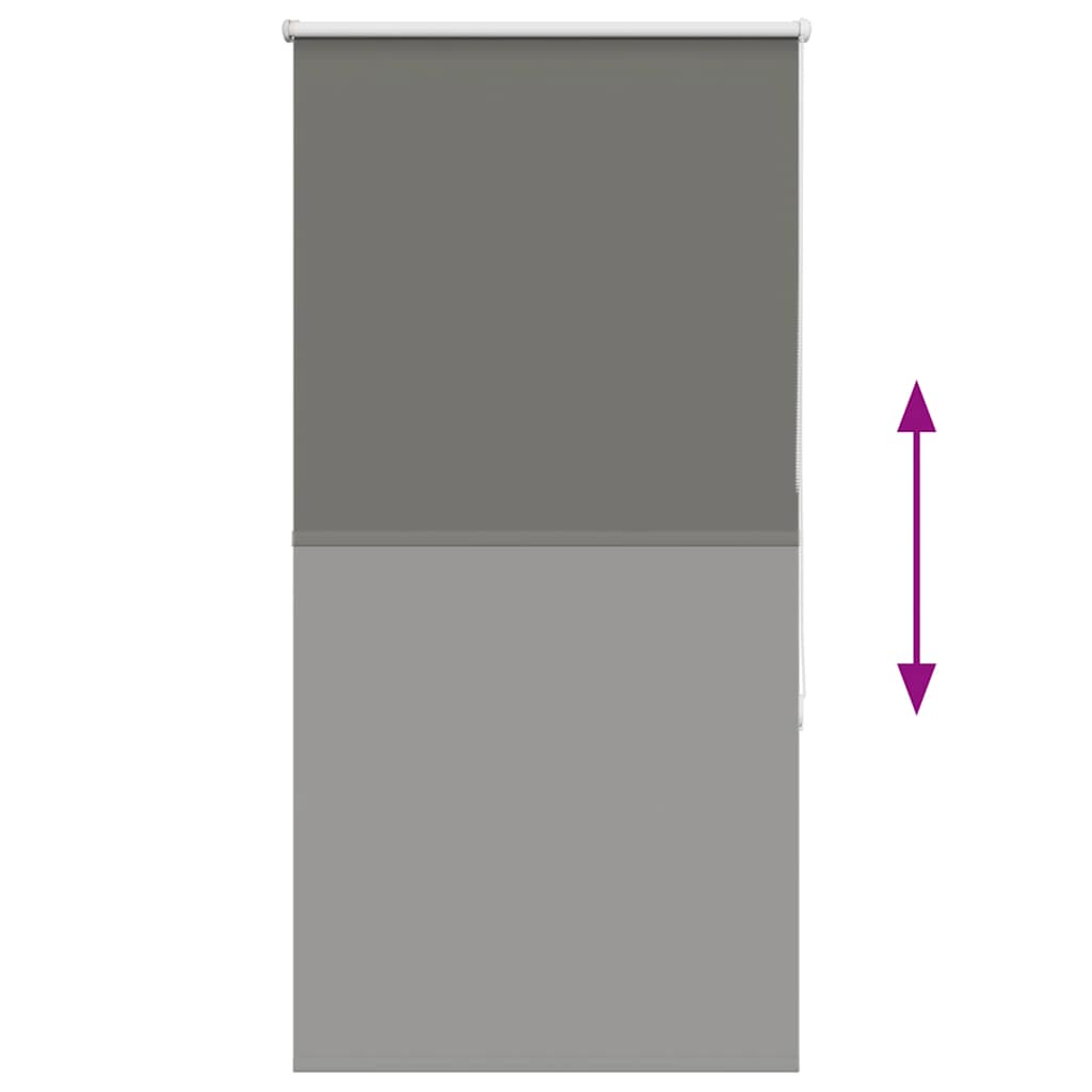 Verdunkelungsrollo Grau 75x150 cm Stoffbreite 70,7 cm Polyester