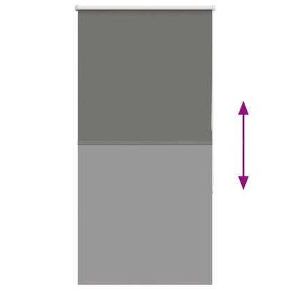 Verdunkelungsrollo Grau 75x150 cm Stoffbreite 70,7 cm Polyester