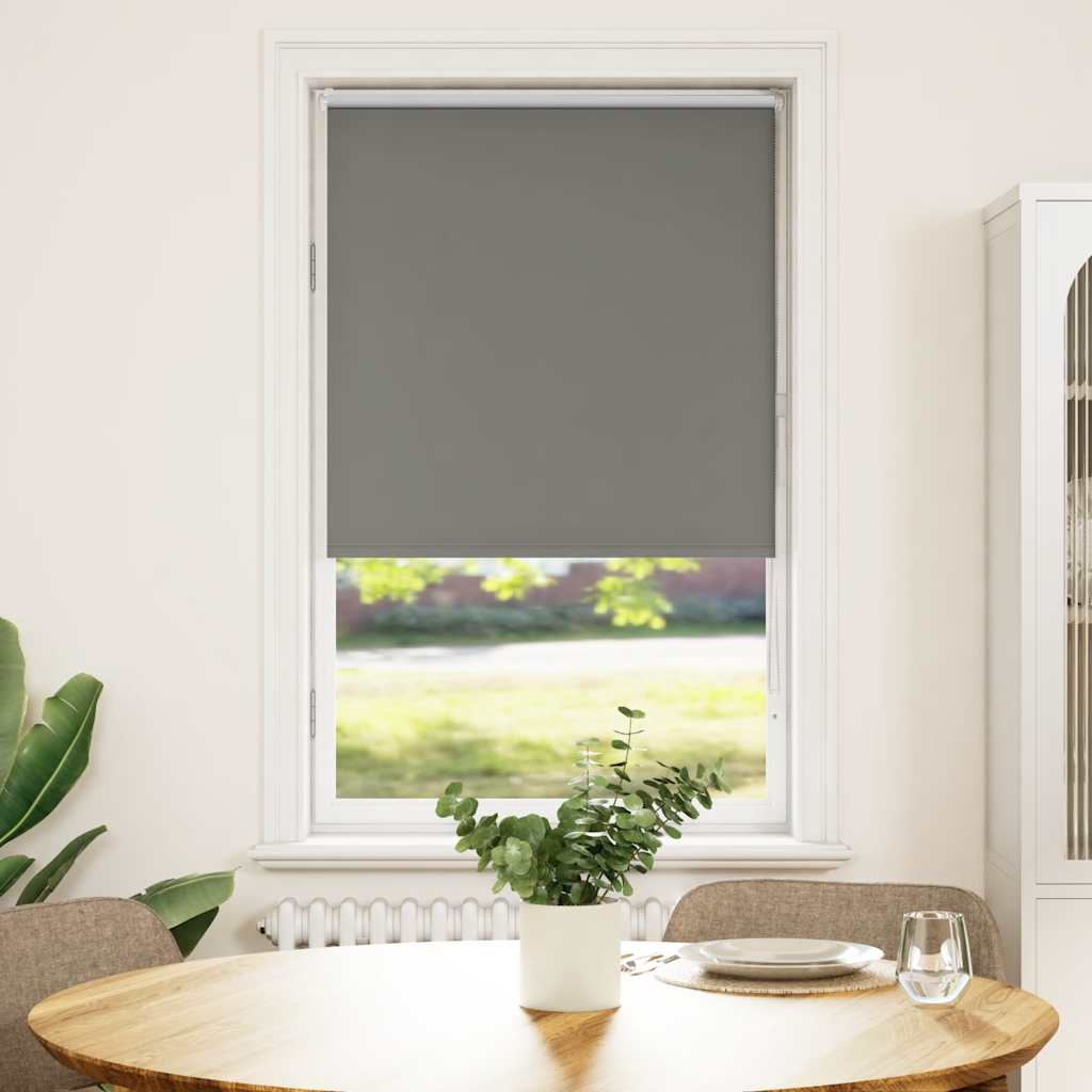 Verdunkelungsrollo Grau 75x150 cm Stoffbreite 70,7 cm Polyester