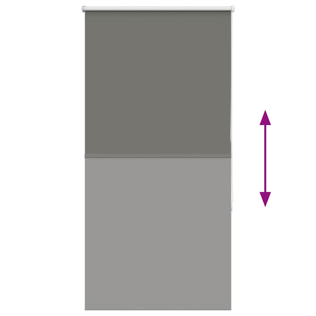 Verdunkelungsrollo Grau 80x150 cm Stoffbreite 75,7 cm Polyester