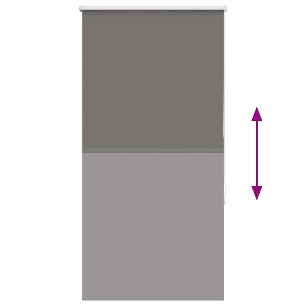 Verdunkelungsrollo Grau 85x150 cm Stoffbreite 80,7 cm Polyester