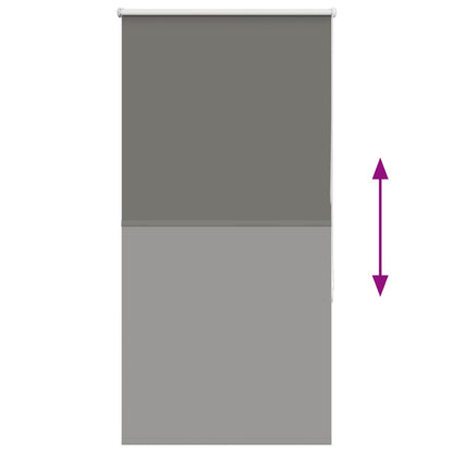 Verdunkelungsrollo Grau 85x175 cm Stoffbreite 80,7 cm Polyester