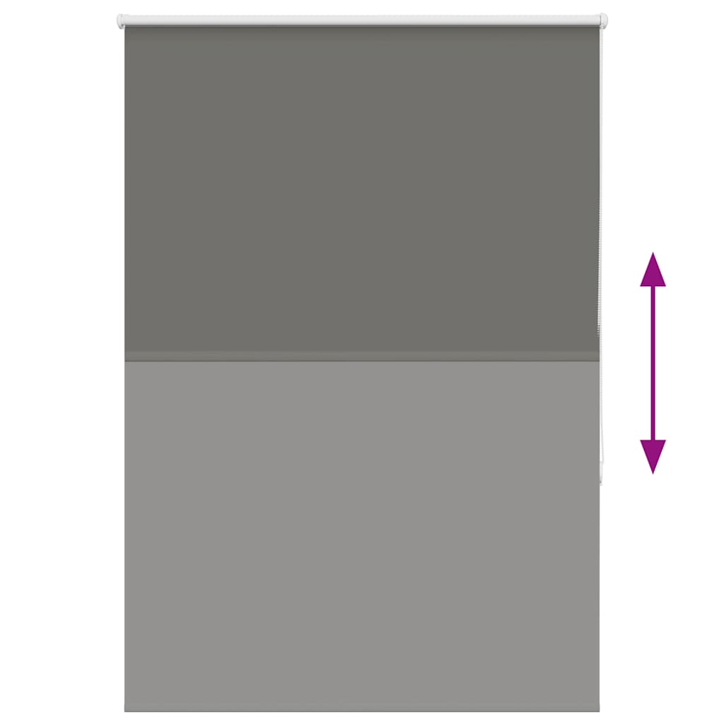 Verdunkelungsrollo Grau 95x175 cm Stoffbreite 90,7 cm Polyester