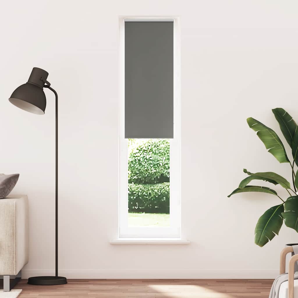 Verdunkelungsrollo Grau 55x210 cm Stoffbreite 50,7 cm Polyester
