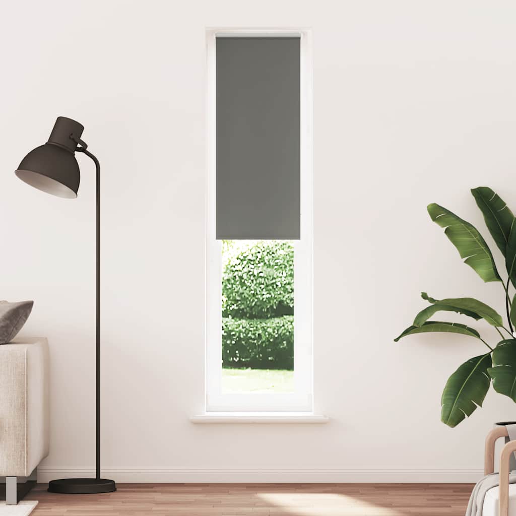 Verdunkelungsrollo Grau 60x210 cm Stoffbreite 55,7 cm Polyester