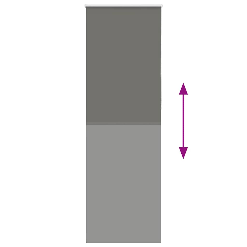Verdunkelungsrollo Grau 65x210 cm Stoffbreite 60,7 cm Polyester