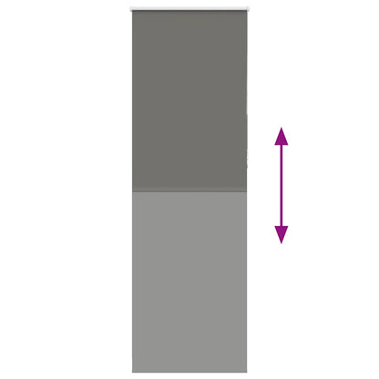 Verdunkelungsrollo Grau 65x210 cm Stoffbreite 60,7 cm Polyester