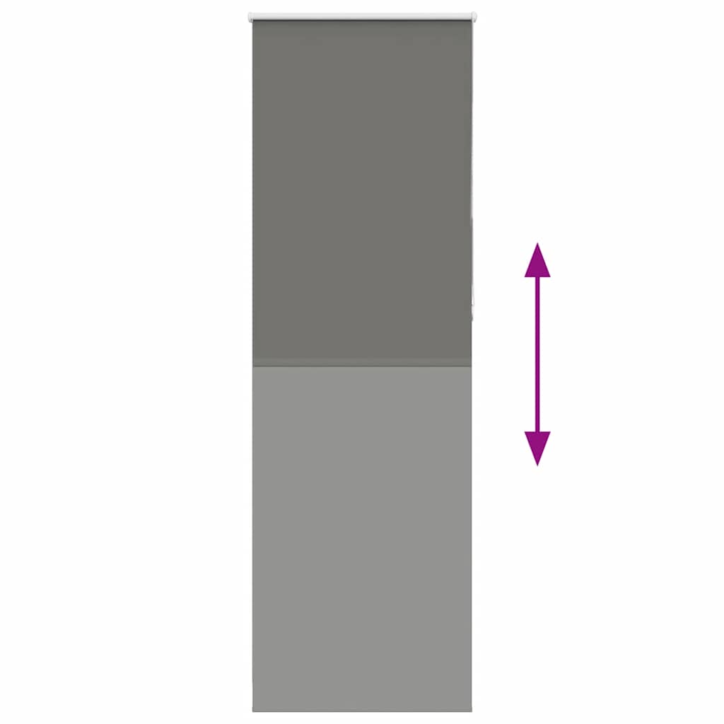 Verdunkelungsrollo Grau 70x210 cm Stoffbreite 65,7 cm Polyester