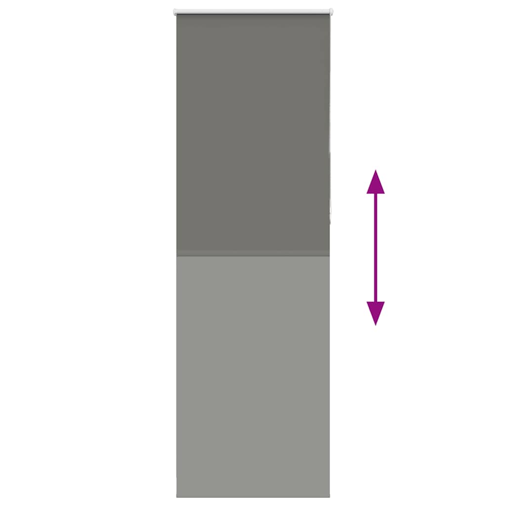 Verdunkelungsrollo Grau 80x210 cm Stoffbreite 75,7 cm Polyester