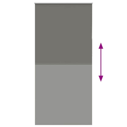 Verdunkelungsrollo Grau 110x210cm Stoffbreite 105,7cm Polyester
