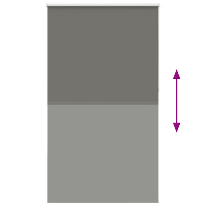 Verdunkelungsrollo Grau 140x210cm Stoffbreite 136,6cm Polyester