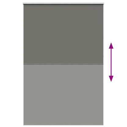 Verdunkelungsrollo Grau 160x210cm Stoffbreite 156,6cm Polyester