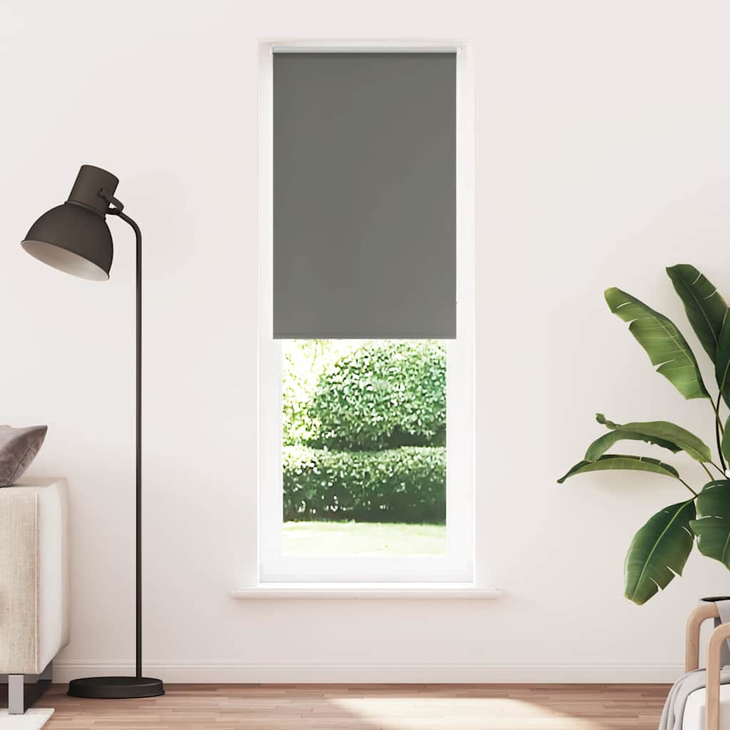 Verdunkelungsrollo Grau 65x230 cm Stoffbreite 60,7 cm Polyester