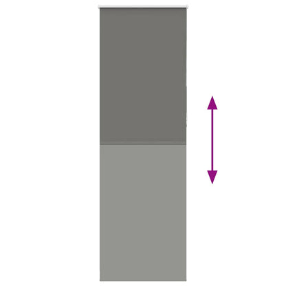 Verdunkelungsrollo Grau 70x230 cm Stoffbreite 65,7 cm Polyester