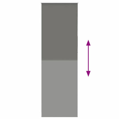 Verdunkelungsrollo Grau 85x230 cm Stoffbreite 80,7 cm Polyester