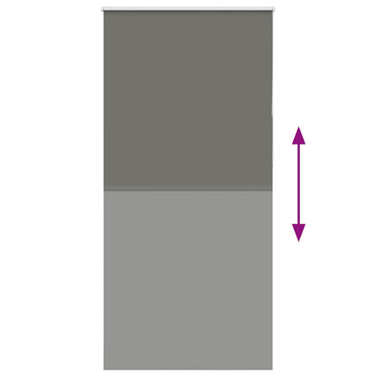 Verdunkelungsrollo Grau 95x230 cm Stoffbreite 90,7 cm Polyester