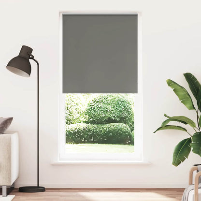 Verdunkelungsrollo Grau 95x230 cm Stoffbreite 90,7 cm Polyester