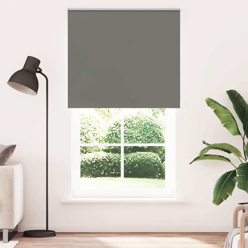 Verdunkelungsrollo Grau 120x230cm Stoffbreite 116,6cm Polyester