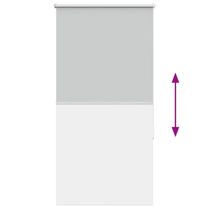 Verdunkelungsrollo Hellgrau 65x130 cm Stoffbreite 60,7 cm