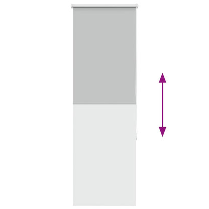 Verdunkelungsrollo Hellgrau 55x150 cm Stoffbreite 50,7 cm