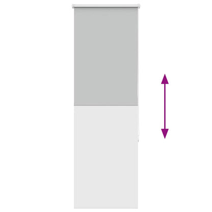 Verdunkelungsrollo Hellgrau 40x175 cm Stoffbreite 35,7 cm