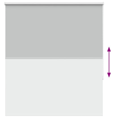 Verdunkelungsrollo Hellgrau 140x175cm Stoffbreite 136,6cm