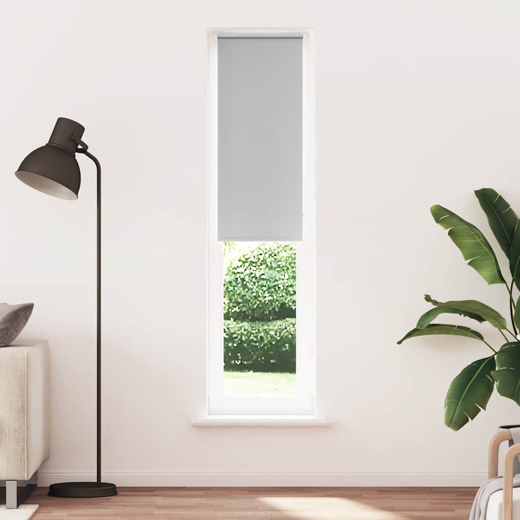 Verdunkelungsrollo Hellgrau 50x210 cm Stoffbreite 45,7 cm