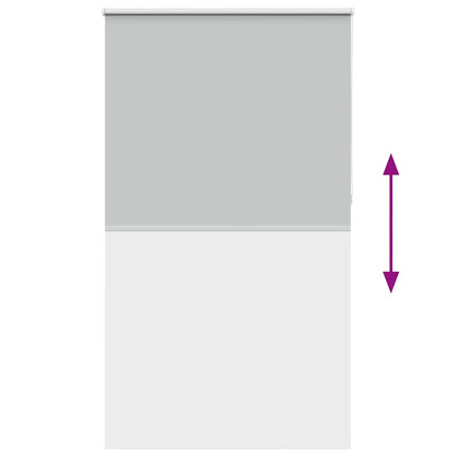 Verdunkelungsrollo Hellgrau 130x210cm Stoffbreite 126,6cm