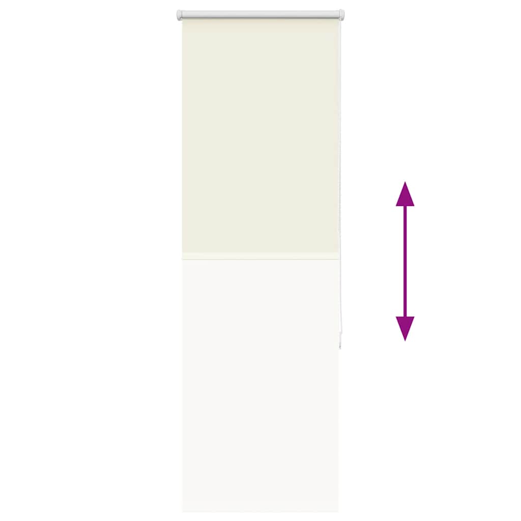 Verdunkelungsrollo Cremeweiß 50x130cm Stoffbreite 45,7 cm