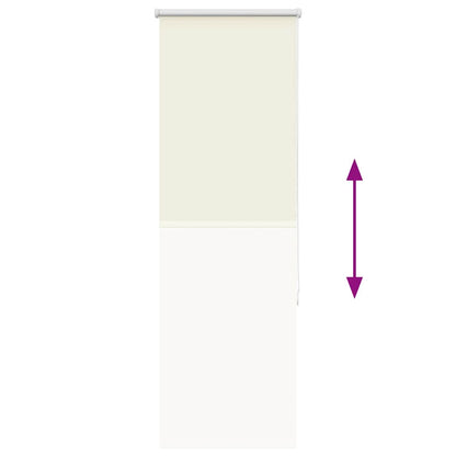 Verdunkelungsrollo Cremeweiß 50x130cm Stoffbreite 45,7 cm