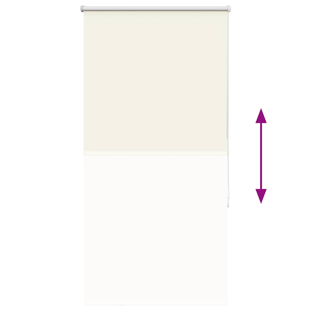 Verdunkelungsrollo Cremeweiß 65x130cm Stoffbreite 60,7 cm